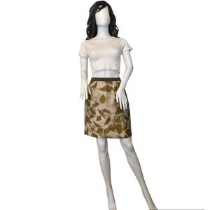 LOFT Antique Floral Print Skirt